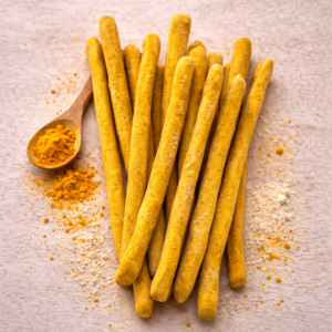 GRISSINI STIRATI A MANO ALLA CURCUMA